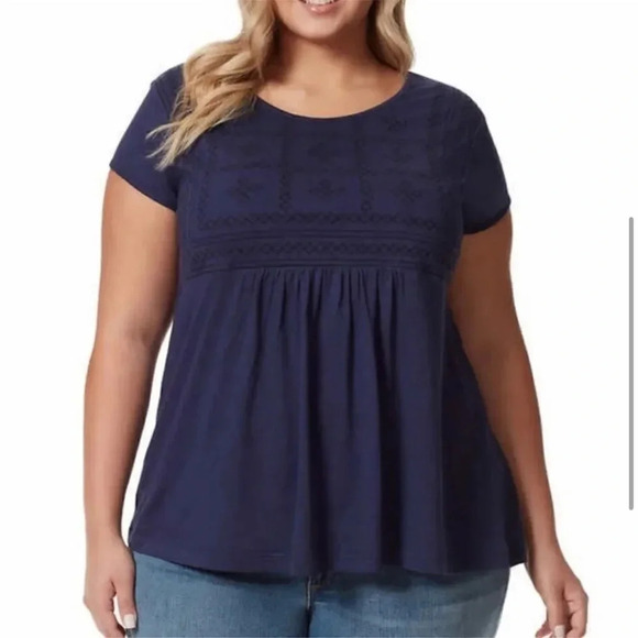 Gloria Vanderbilt Ladies' Embroidered Tee - Picture 1 of 7